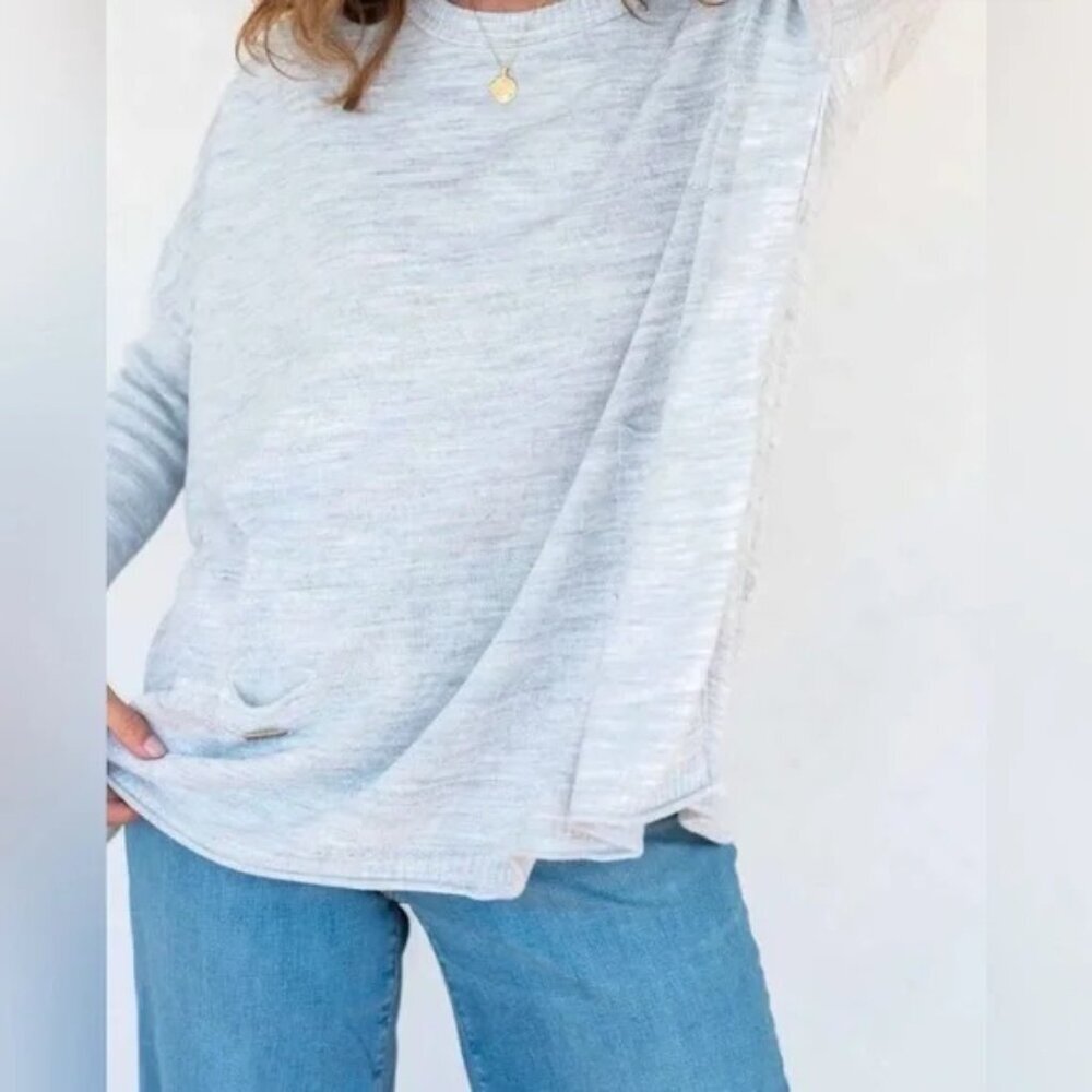 Catalina Sweater in Ash by Mersea - One Size - Picture 8 of 9